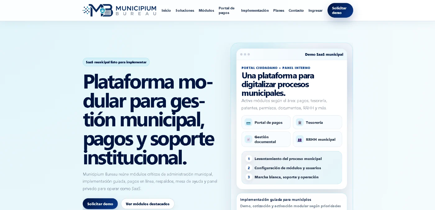 Municipium Bureau municipal management platform